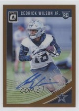 2018 Donruss Optic Rookies Bronze Prizm Auto Cedrick Wilson Jr #116 Auto z4k
