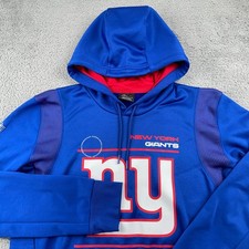 New York Giants Hoodie Mens Large Nike On Field Pullover Sweatshirt NFL Dri Fit
