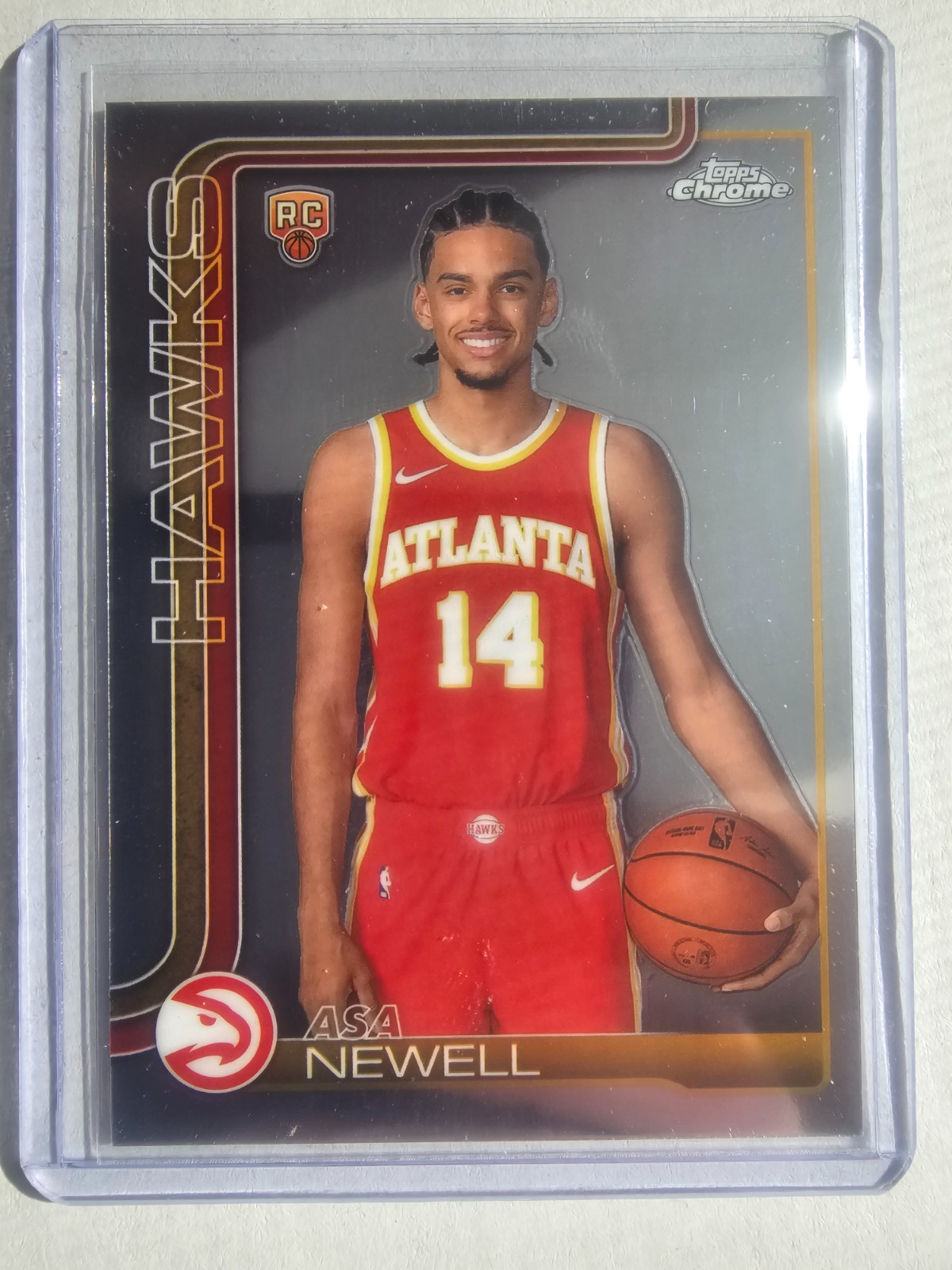 2025-26 Topps Chrome Asa Newell RC SP Short Print Image Variation Rookie #273