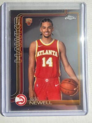2025-26 Topps Chrome Asa Newell RC SP Short Print Image Variation Rookie #273