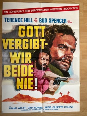 Filmposter * Kinoplakat * A1 * Gott vergibt - wir beide nie * Hill + Spencer *#2
