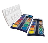 Pelikan Deckfarbkasten K24, 24 Farben Und 1 Tube Deckweiß