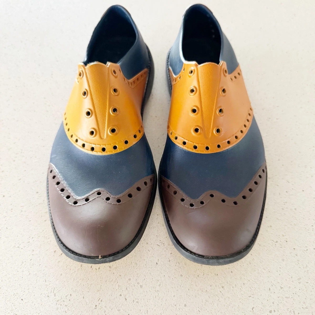 Biion Brights Yellow Perforated Oxford Shoes, Mens Size 9 EUC Biion Golf Shoes for Men for sale | eBay main image 3