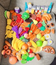 Play Toy Food Lot For Kids, Dishes, Utensils, Fry Pan for Kitchen 190 Pcs