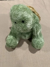 Sweet Rascals Turtle Plush Pellet Filled 8” Stuffed Animal Very Soft Green Brown