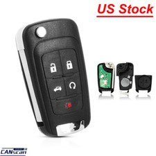 Replacement For Chevy 2010-16 Camaro Cruze Equinox Malibu Remote Key Fob 5button