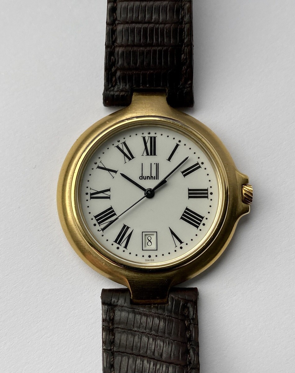希少　dunhill　ロンデュニウム　ローマン Vintage Dunhill All Original Roman Numeral Dial Men Quartz
