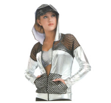 Weissman's Hip Hop, Hoodie Jacket, Spandex Bra and Black Sequin Ballcap- Size MC