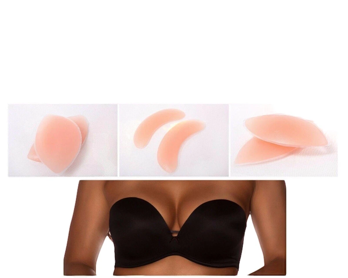 Silicone Bra Inserts Bikini Cleavage Chicken Fillets Womens Push