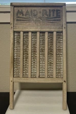 Vintage Maid-Rite Wash Board Standard Columbus Washboard Co. Ohio USA