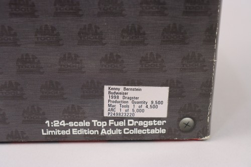 Action NHRA 1998 Kenny Bernstein Bud King Top Fuel Dragster 1:24 Diecast NIB MIB - Picture 2 of 9