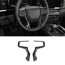 Interior Steering Wheel Cover Trim Frame For Chevrolet Silverado 1500 2019-2023