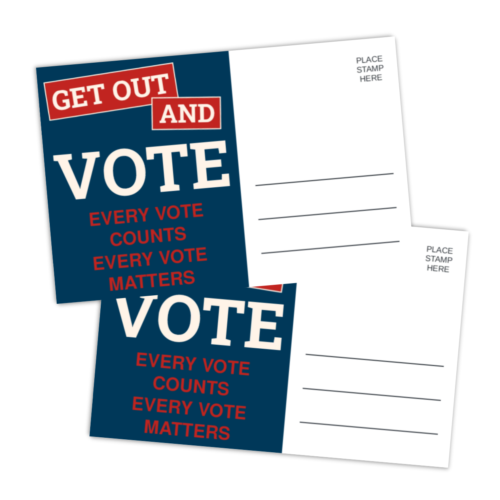 100-Pack Bulk Blank Voter Postcards, Your Vote Matters Get Out And Vote, 4" x 6" - Picture 1 of 6