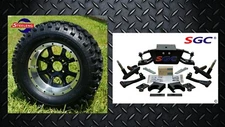 Club Car DS Golf Cart 6" A-Arm Lift Kit + 12" Wheels and 23" Tires 1982-2003