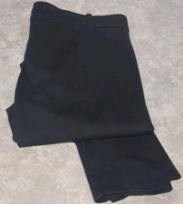 POLO RALPH LAUREN- Black Cttn Blend, Womens Stretch Equestrian Warm.Up Pants- 4