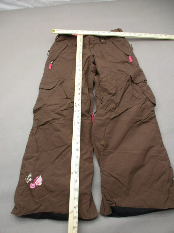 BURTON DRY RIDE Size L (10/12) Girls Leg Zip Pockets Boot Gaiters Snow Pants 490 - Image 2 of 4