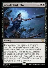 x1 Ghouls' Night Out R MTG Commander Innistrad: Midnight Hunt M/NM, English