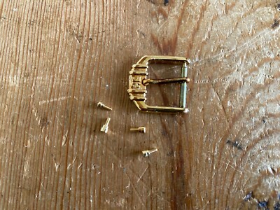 Schnalle + 4x Schrauben Kürzung - für 14 mm Armband - Gold