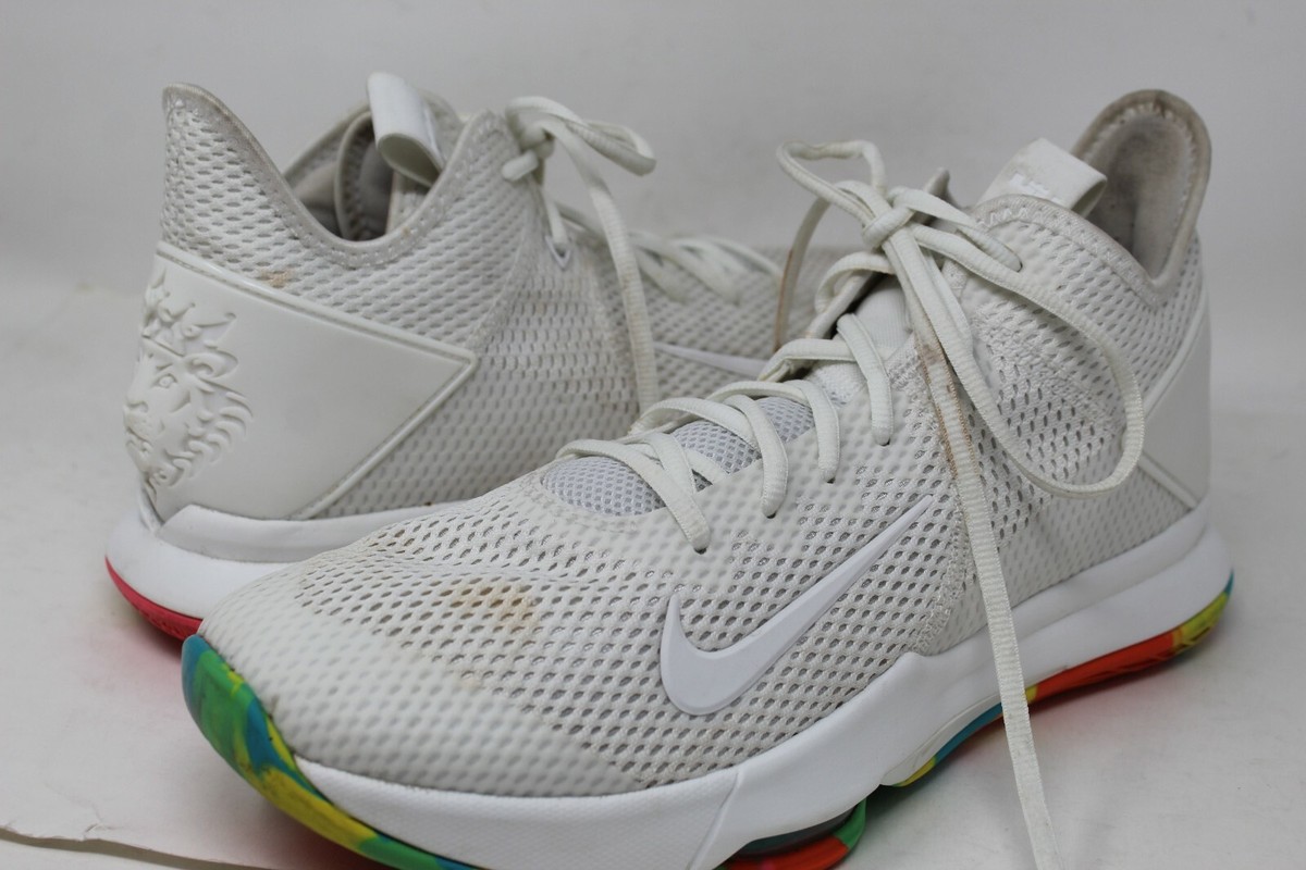 Pre-Owned Nike LeBron Witness IV White/Neon Multi Basketball  display picture 2