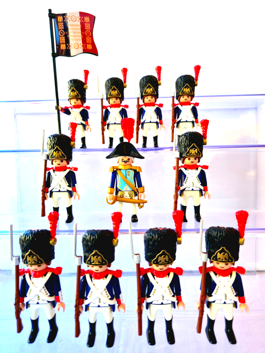 Playmobil, Lot De 5 Cavaliers Sudistes Customs Et Officiels