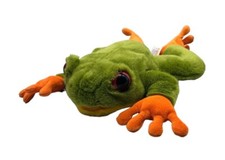 2000 TOYS 'R US Animal Alley Croaking Tree Frog 15" Plush Hand Puppet - NO CROAK