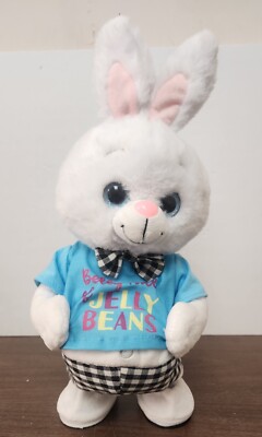 Gemmy Musical Animated Belly Shaking Bunny Dancing Animated Plush Easter