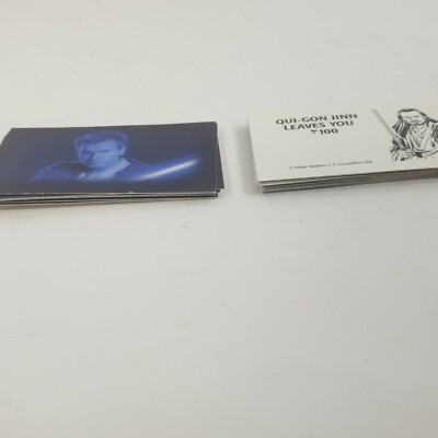 Monopoly Star Wars Episode I 1 Replacement Cards Community Chest Obi Wan Kenobi