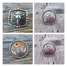 SLIDE Scarf Wild Rag Scarves Western Cowboy Cowgirl Buckaroo Concho cactus