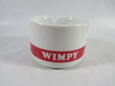 Aschenbecher '' WIMPY '' von Schönwald Porzellan Lorey Fastfood