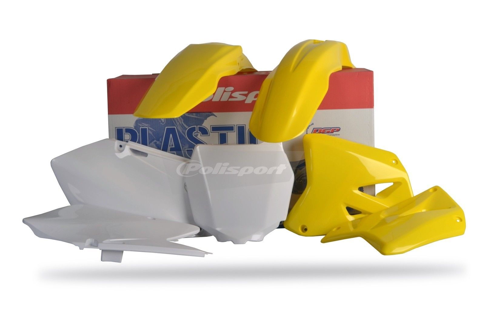 Kit plastiques Polisport Suzuki RM 250 de 2001 à 2008 en coloris origine jaune