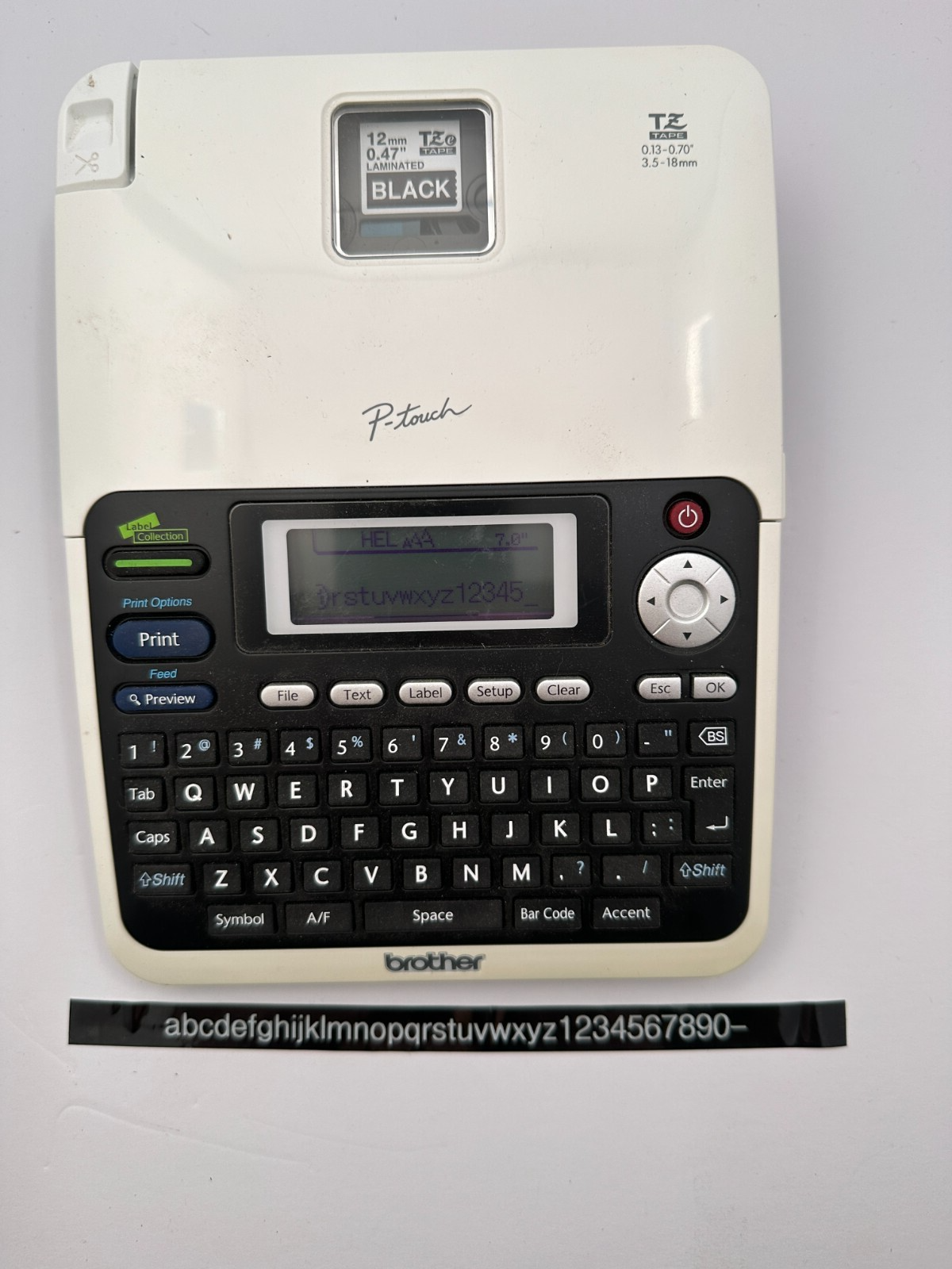 Brother PT-2030 Thermal Label Printer No AC Adapter