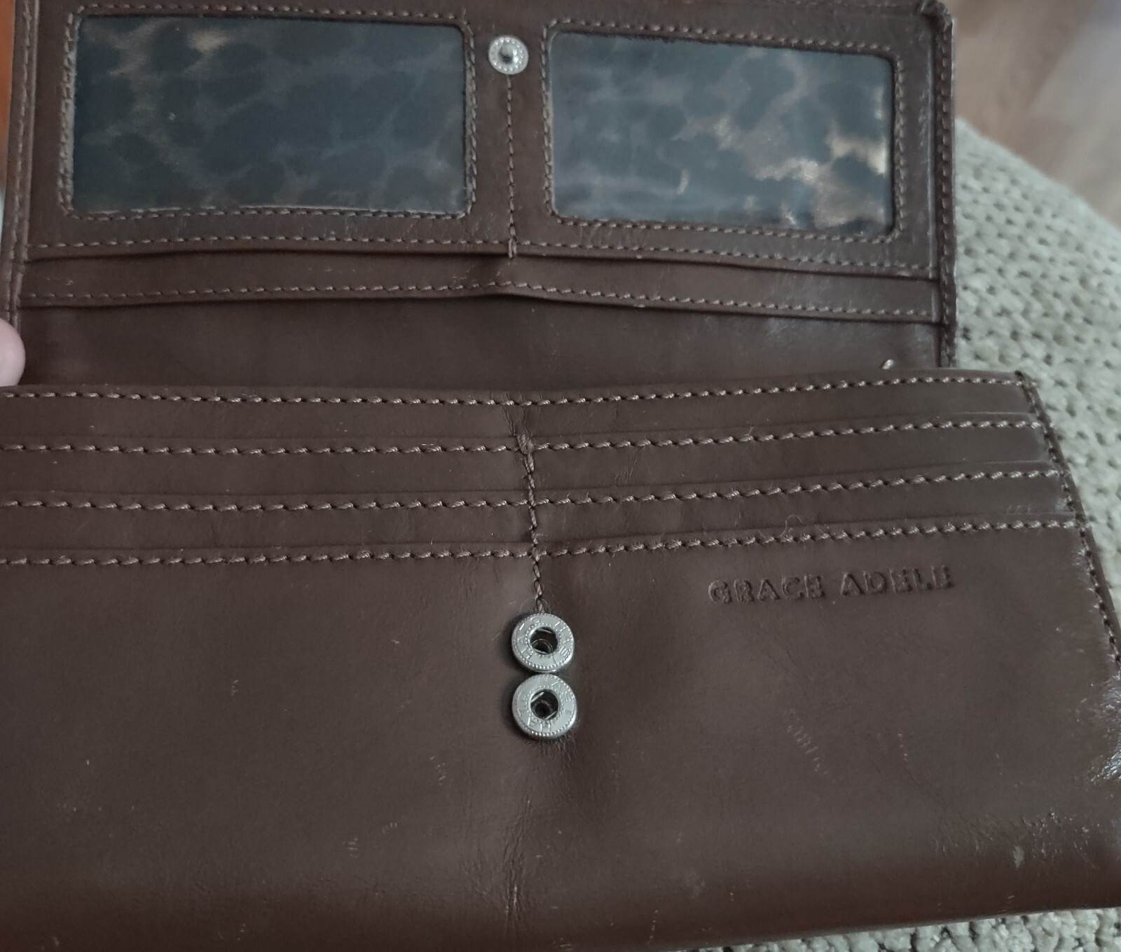 Grace Adele Leather Shoulder Hobo Bag And Wallet. - image 17