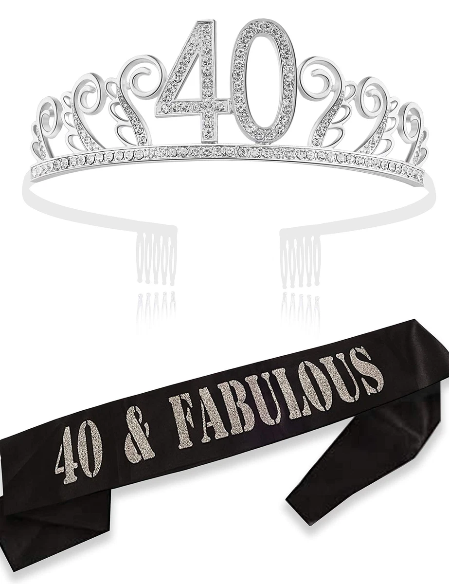 MEANT2TOBE 40th Birthday Sash and Tiara for Women eBay