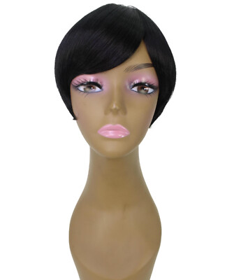 LUXLUXE Trinity Straight Bob 9 in Long Full No Lace Perücke, Hitzebeständig BF-0008