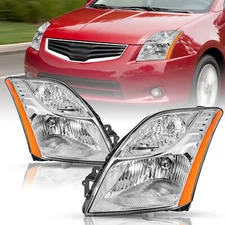 For 2010 2011 2012 Nissan Sentra 4DR Headlights Headlamps Left+Right 10 11 12