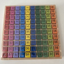 Montessori Type Math Multiplication Games Times Table Wooden Learning Kid Toys