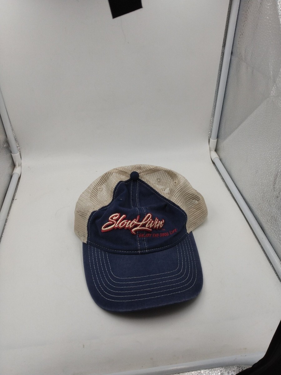 Hat Says Slow Livin' Enjoy The Good Life Snapback Vented View 4