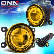 3.5round Yellow Tinted 2x 5w Highpower Led Bumper Driving Fog Light Lampmount