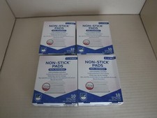 4 Boxes Non Stick Pads 10 Per Box 40 Sterile Individual Sealed 3  x4  Pads