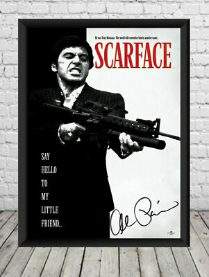 Scarface Al Pacino signiertes Foto Poster Film Memorabilia