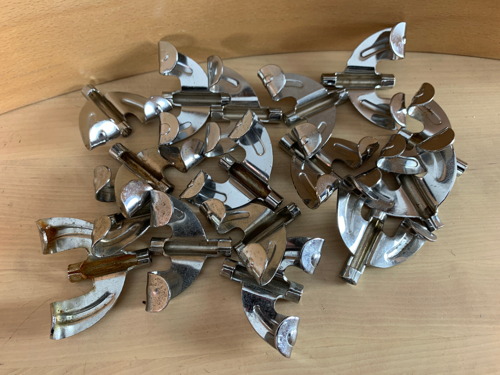 LOT of 16x Butterfly BASS DRUM Mixed HOOP CLAW Parts Collar Hook 80s 90s Import