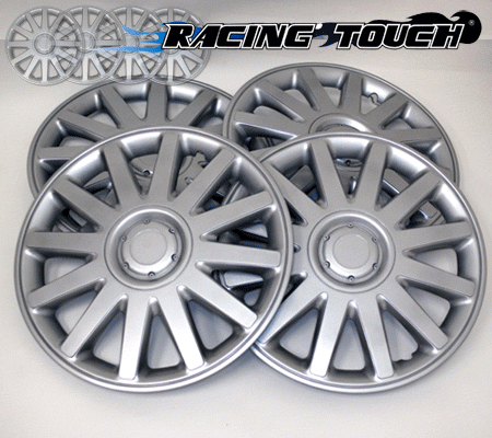 Metallic Silver 4pcs Set #610 16" Inches Hubcaps Hub Cap Wheel Cover Rim Skin - Picture 2 of 5
