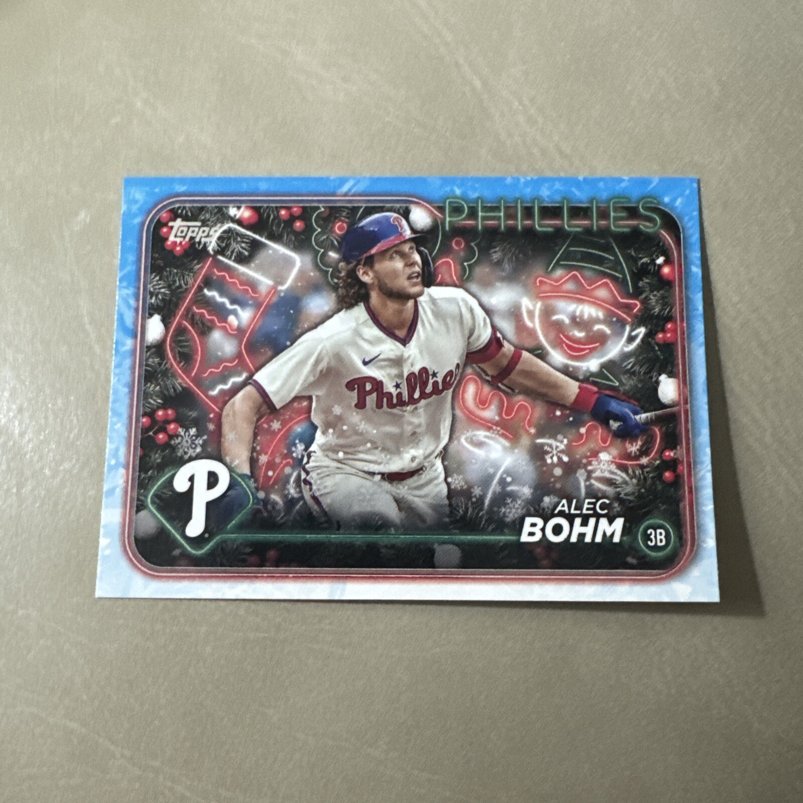 2024 Topps Holiday #H128 Alec Bohm Philadelphia Phillies