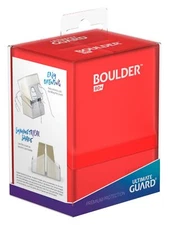 Ultimate Guard Boulder 80+ Deck Case RUBY Red Holds Double Sleeved Cards