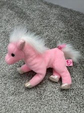 Ty Pinkys Beanie Frilly the Pink Pony Horse 8" Rare Retired Beanie Baby Family