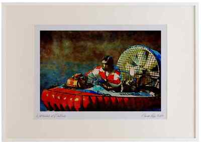 796012 Single Fan Hovercraft, _Tarleton_ Watercolour Picture Frame Ltd Ed A3
