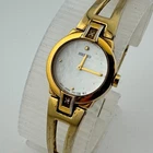VTG Seiko Quartz Watch 1N00-0GN0 Women Gold Tone Diamonds MOP New Battery 6.25"