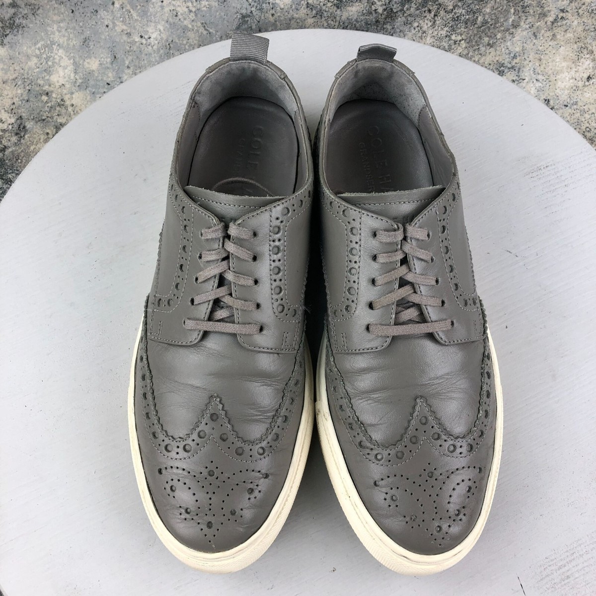 NWOT Men\'s 10.5 COLE HAAN Grand Series Winslow Brown Leather Wingtip Sneakers cole haan winslow products for sale | eBay main image 2