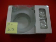 BEAUTIFUL FLOATING FRAGRANCED CANDLE FROSTED GLASS BOWL GIFT COLLECTION NEW EXC.