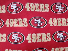 San Francisco 49ers NFL Cotton Fabric Yardage & Remnants